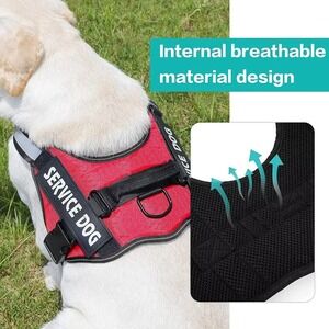 Adjustable Reflective Service Pet Dog Vest, Easy On-Off SMALL NEW